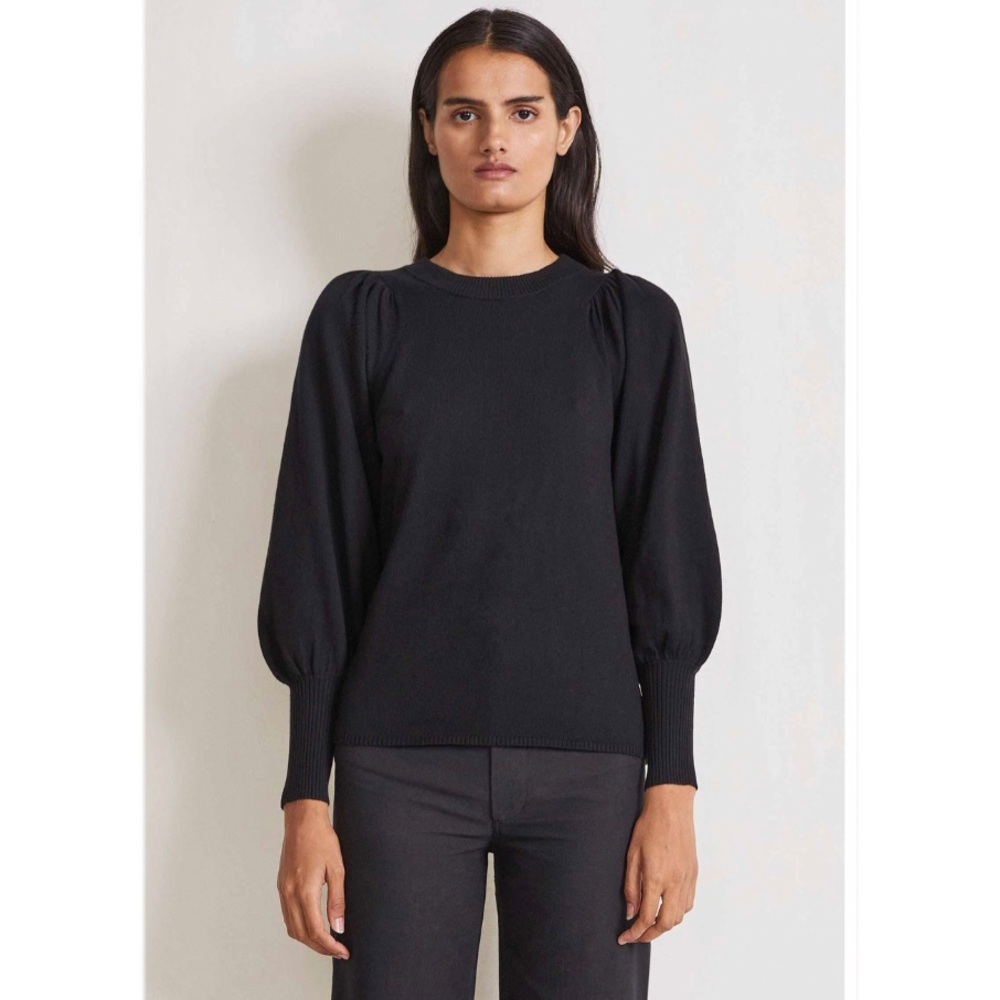 Elie Tahari Puff‎ Sleeve Crew Neck Sweater